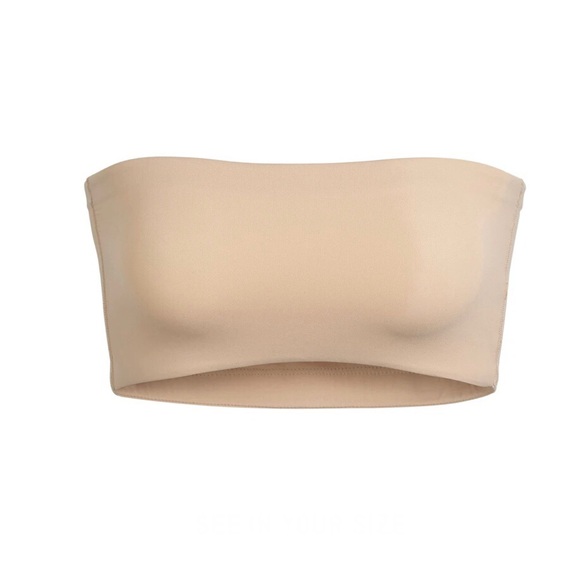 SKIMS NWT CREAM EVERYBODY BANDEAU BRA S - Picture 5 of 7